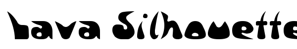 Lava Silhouettes font preview